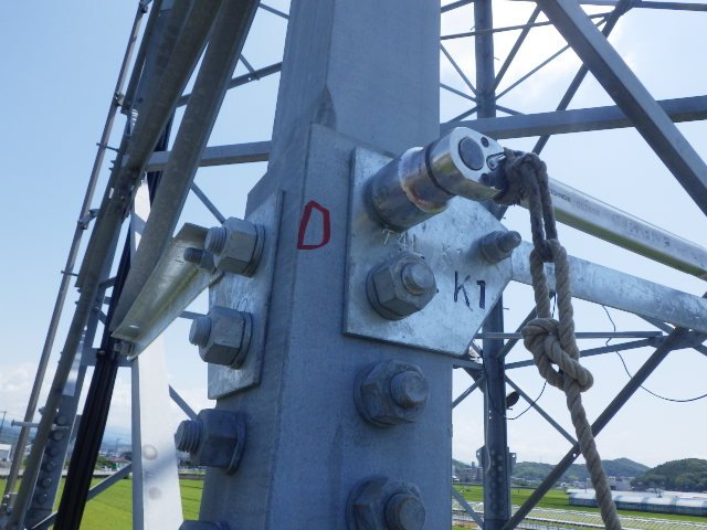 鉄塔ボルト締結